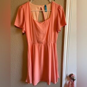 Buttons Pinky Peach Dress